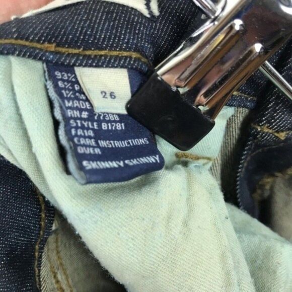 Madewell Jeans Skinny Skinny in Waterfall Wash Dark Blue Wash Women’s Size 26 - Picture 14 of 14